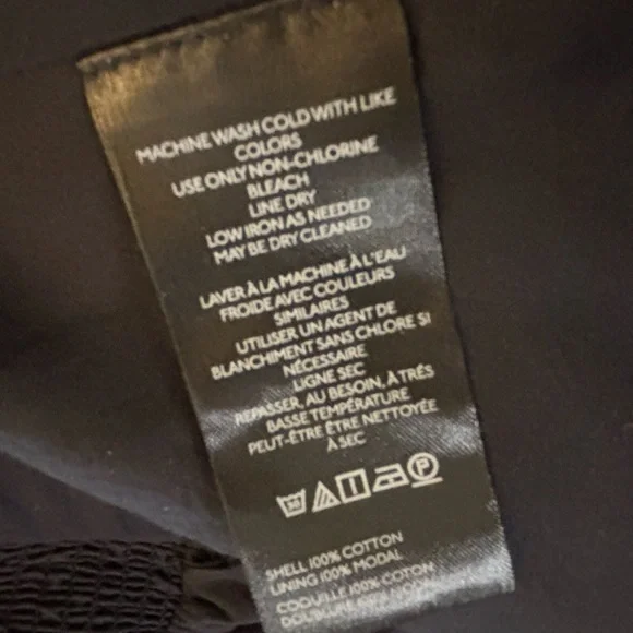 ANTHROPOLOGIE black TOMMIE Zip-Front Midi Dress MEDIUM sleeveless COTTON - Picture 7 of 13